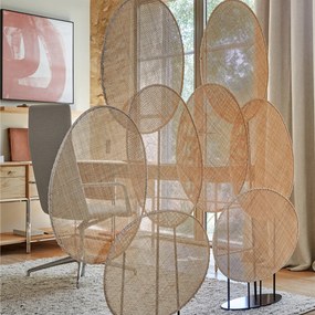Kamerscherm, geweven rotan, CANOPÉE, ontwerp Emmanuel Gallina
