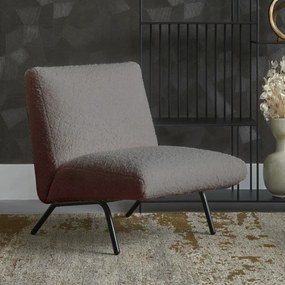 Teddy Fauteuil Modern Design Taupe