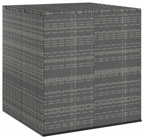 vidaXL Tuinbox 100x97,5x104 cm polyetheen rattan grijs