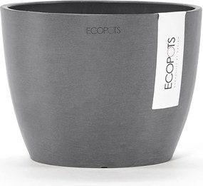 Ecopots bloempot Stockholm Mini 16 - Rond - Grey - Diameter 16,2 x H12 cm