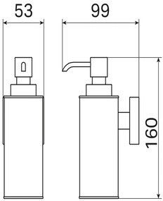 Haceka Mezzo zeepdispenser chroom