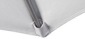 Zweefparasol  2.7 x 2.7m T2 (incl. voet en hoes) manhattan Grijs-antraciet Platinum Voyager