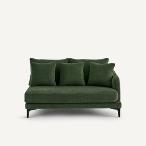 Halve bank, 2zit van polyestermix, MODERNISTE