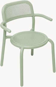 Stapelbare tuinstoelen Toní met armleuning, 2-delig