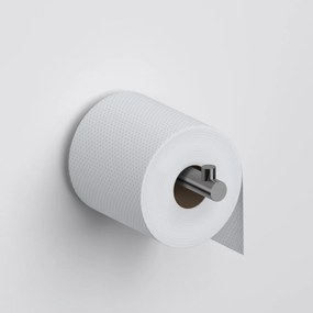 Clou Kaldur toiletrolhouder recht gunmetal geborsteld