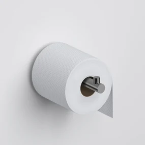 Clou Kaldur toiletrolhouder recht gunmetal geborsteld