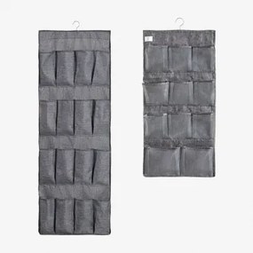 De Set Van 2 Hangende Organizers Met Metalen Hanger Klere Grijs - Sklum