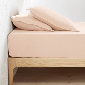 Hoeslaken in gewassen linnen, omslag 35 cm, Linot