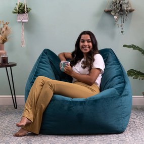 Natalia Velvet Armchair Bean Bag
