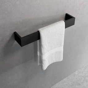 Novellini Frame Handdoekhouder 60x9x6 cm Mat Zwart