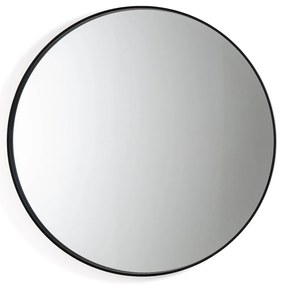 Zwarte ronde spiegelØ120 cm, Alaria
