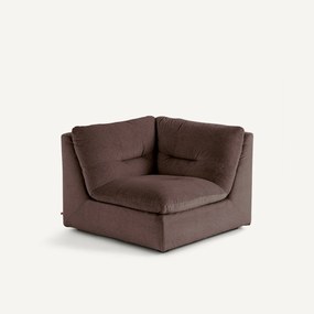 Modulaire 90° hoek in linnen fluweel, GIULIANO