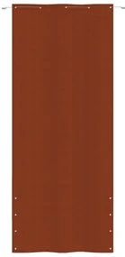 vidaXL Balkonscherm 100x240 cm oxford stof terracottakleurig