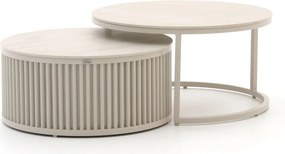 Loungetafel Bellagio | Rond | Tuintafel Sintered stone | Ø85cm | Kees Smit Tuinmeubelen