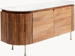 Dressoir Grace van mangohout met marmeren blad