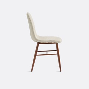 Stoel met badstof bekleding, Polina