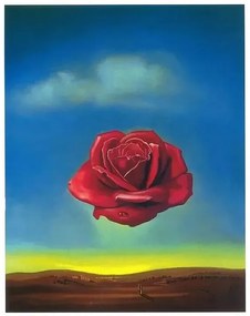 Kunstdruk Meditative Rose, 1958, Salvador Dalí, (24 x 30 cm)
