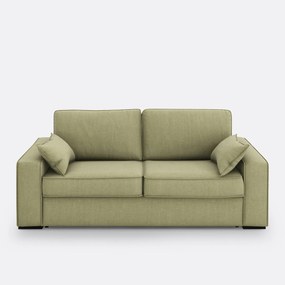 Slaapbank van katoen en linnen, 2, 3 of 4 zits, Comfort Bultex® Cécilia