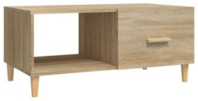 vidaXL Salontafel 89,5x50x40 cm bewerkt hout sonoma eikenkleurig