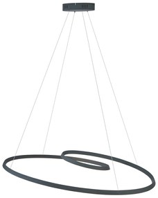 Scandinavische hanglamp zwart 110cm incl. LED 3-staps dimbaar - Circuit