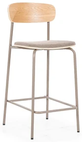 By-Boo Skola Vintage School Barkruk Taupe