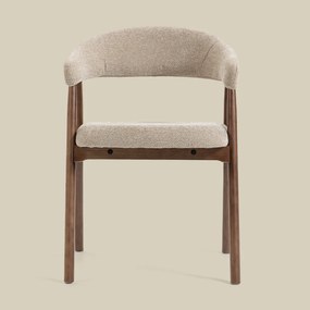 Walnoot Eetkamerstoel Ronde Rugleuning