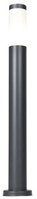Buitenlamp paal antraciet met opaal 80 cm IP44 - Rox