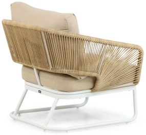 Stoel en Bank Loungeset 5 personen  Wit  Hartman Corsica/Lunaro