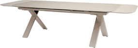 Ravi uitschuifbare dining tuintafel keramiek 240-310x105xH75 cm latte Taste 4SO