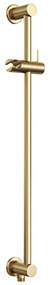 Brauer Gold Carving thermostatische inbouw regendouche met staafhanddouche, plafondarm, glijstang en hoofddouche 30cm set 90 messing geborsteld PVD