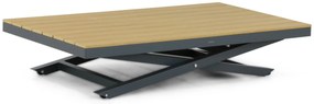 Hoek loungeset 6 personen Aluminium/Polywood (grey teakfinish) Grijs  Lifestyle Garden Furniture Santiago