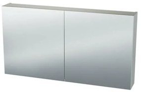 Nemo Spring Nebulo luxe spiegelkast - 100x65x17.8cm - 2 dubbelzijdige spiegeldeuren - glazen leggers - met stopcontact - zonder schakelaar - kleur: White Standard 20037066