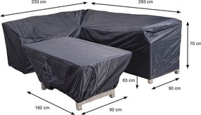 Garden Impressions Lounge dining beschermhoes 233/293x90xH70 en 162x92xH63 cm