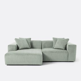 Linker hoekbank, ribfluweel, Liora