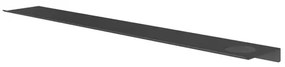 Hotbath &MORE Planchet - 80cm - inclusief bevestigings rails - 1 uitsparing - voor zeepdispenser of beker - Geborsteld zwart PVD SH080HMBP