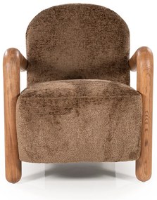 By-Boo Retrova Fauteuil Met Hout Bruin