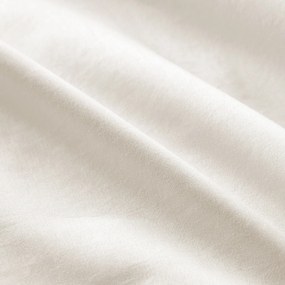 Effen plat laken in katoensatijn, Opale