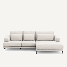 Hoekbank met rechts XL longchair, in Jasper-stof, MARSILE