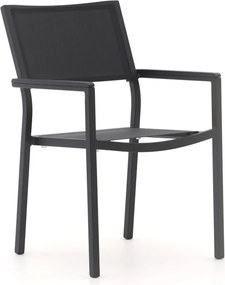 + 10% kassakorting | Dining tuinstoel | Bellagio Roma | Textileen | Grijs | Stapelbaar | Kees Smit Tuinmeubelen
