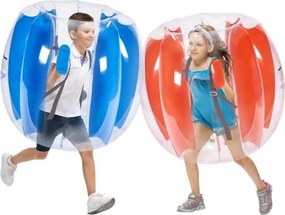 VEVOR Opblaasbare Bumperballen 2-pack, 0,9 m ballen voor kinderen en tieners, PVC bumperbal voor buitenteamspellen, buitenspeelgoed voor speeltuinen en tuinen, rode strepen + blauwe strepen
