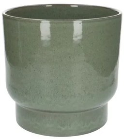 Bloempot 'Mara', aardewerk, groen Ø 24