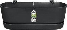elho bloempot Greenville Easy Balcony 52 - Living black (Zwart) - 52 x 21 x H 19 cm