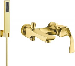 Mexen Estrella R02 badkraan met doucheset, goud - 7233R02-50