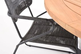 Taste by 4 Seasons Swing tuinset antraciet met Basso tafel Ø 130 cm * SALE *  Tuinset    houtkleur weerbestendig