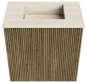 Mondiaz Joya DLux 40cm toiletmeubel dusk met wastafel faye midden zonder kraangat meli