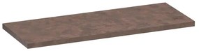 BRAUER MFC Wastafelblad - 120x46x4cm - zonder kraangat - MFC - Rusty TB-MFC120RU36