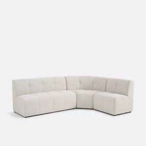 1-zits modulaire hoektafel fauteuil van fijn chenille, ANETA