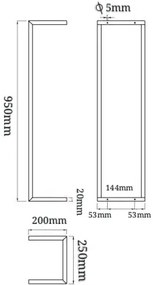 Mueller Gold handdoekrek industrieel 95x25x20cm geborsteld messing
