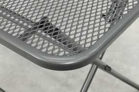 Café strekmetaal klaptafel 60x60 cm. - Antraciet