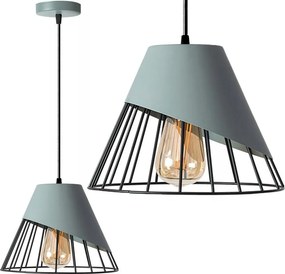 HANGLAMP GRIJS METAAL APP229-1CP